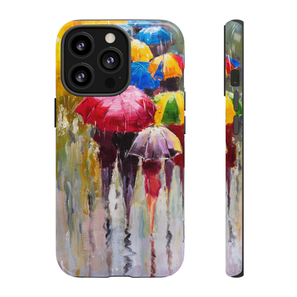 Oil Painting - Rainy Day - Protective Phone Case