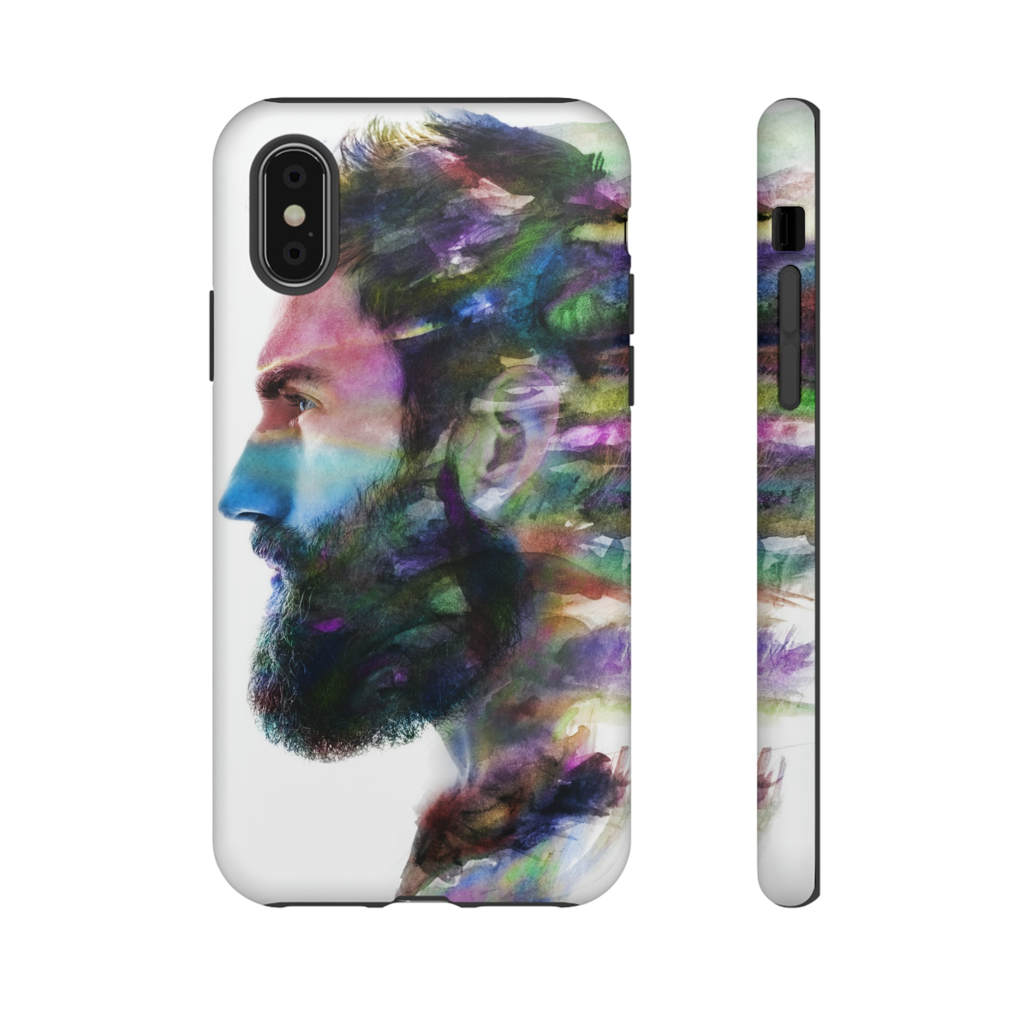 Watercolor Portrait - Protective Phone Case