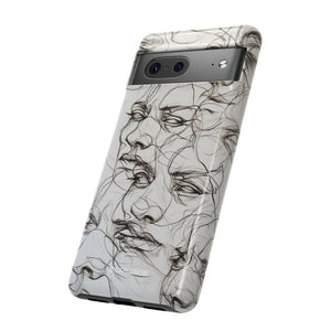 Ethereal Faces | Protective Phone Case for Google Pixel