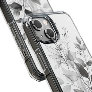 Ethereal Monochrome - Phone Case for iPhone (Clear Impact - Magnetic)