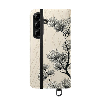 Spiky Tree Sunset - Samsung S25 Case - Wallet
