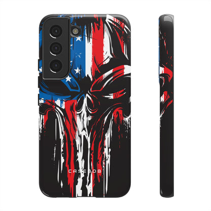 Military Grunge Skull Patriotic - Protective Phone Case