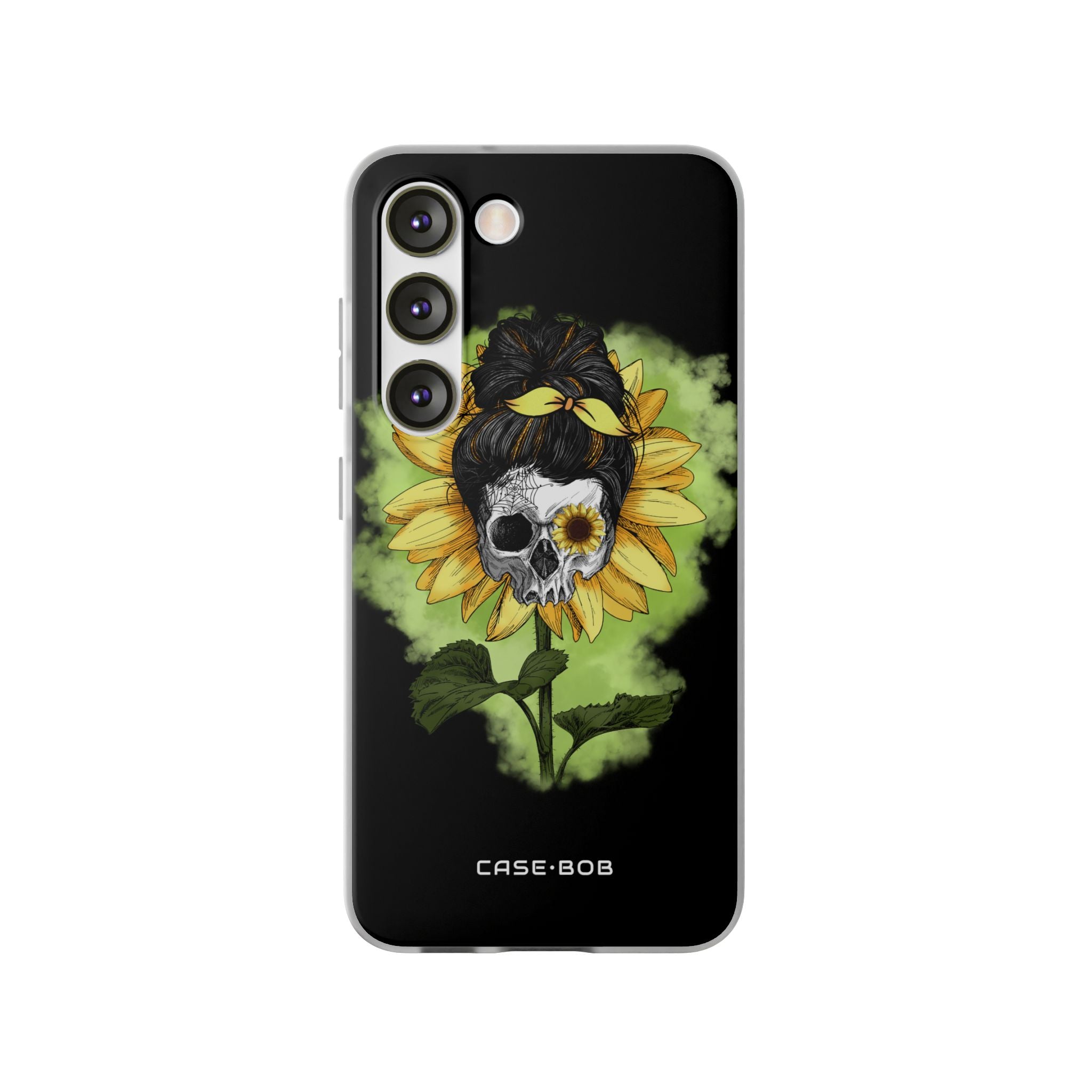 Sunflower Skull Samsung S23 Case - Soft