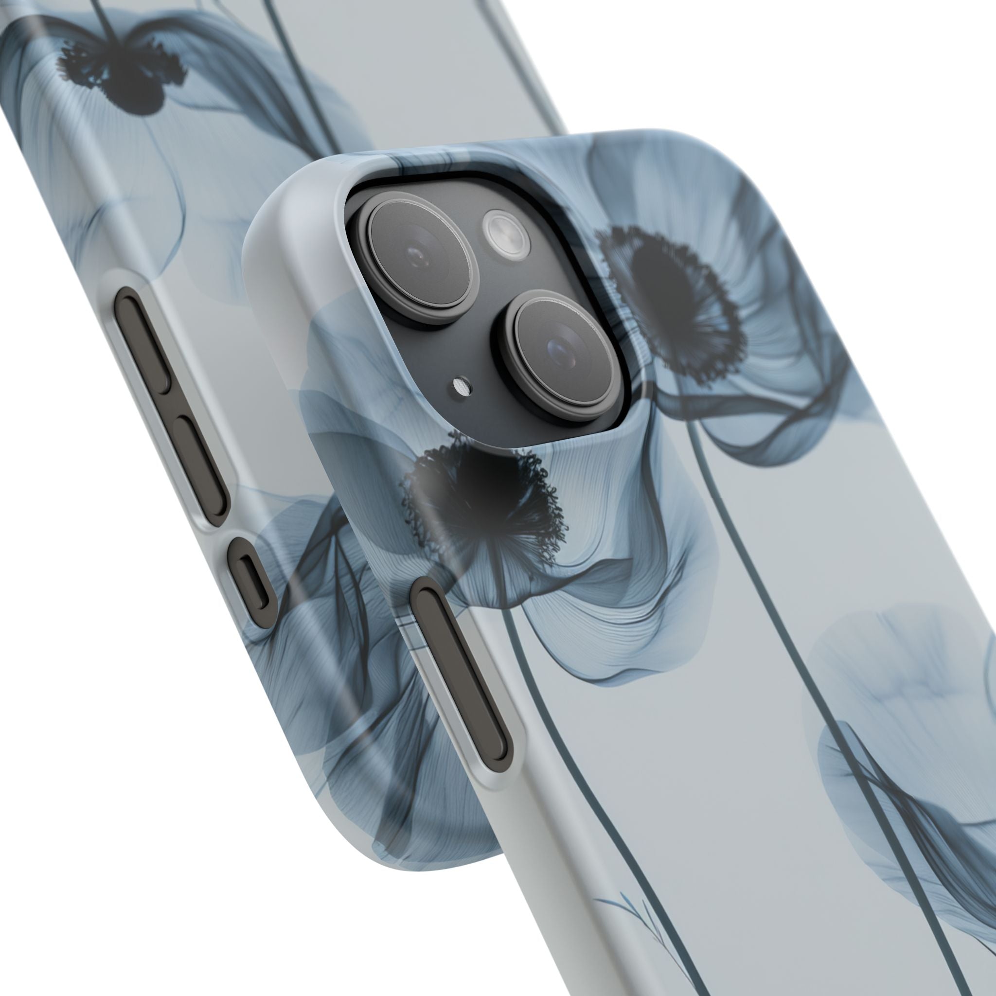 Ethereal X-Ray Flowers iPhone 15 - Slim Phone Case