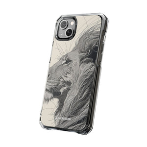 Majestic Linework - Phone Case for iPhone (Clear Impact - Magnetic)