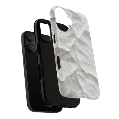 Elegant Leaf Relief - iPhone Case