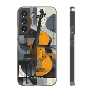 Cello-Abstraktion | Flexible Handyhülle für Samsung Galaxy