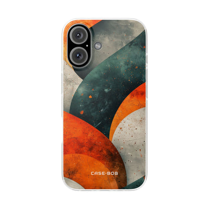 Crimson Wave iPhone 16 Case - Soft