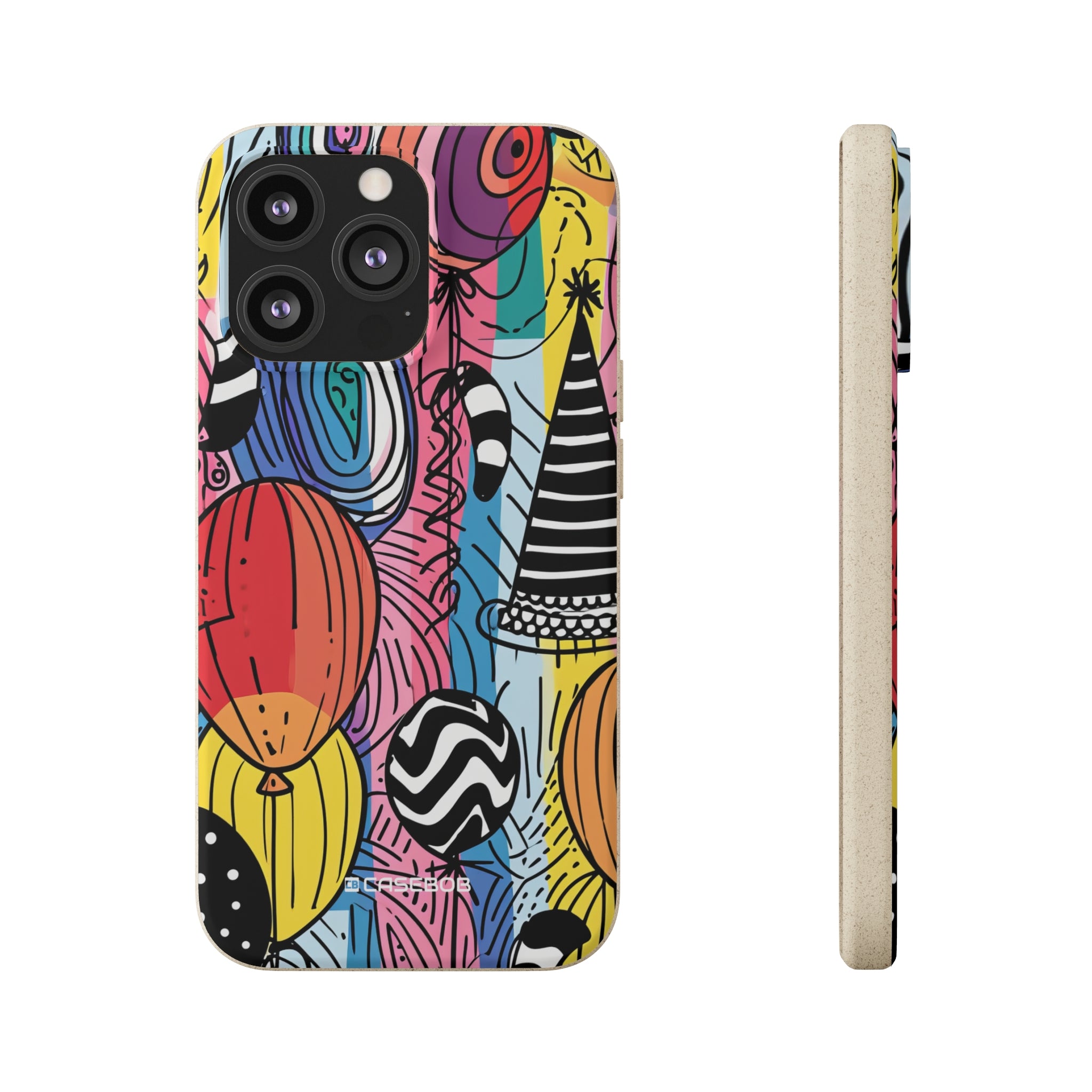 Vibrant Party Whimsy | Biodegradable Phone Case