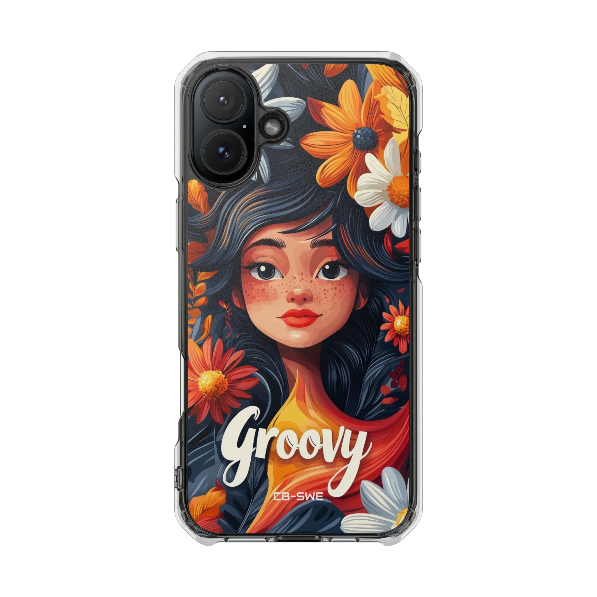 Floral Girl Smiles iPhone Case - Impact