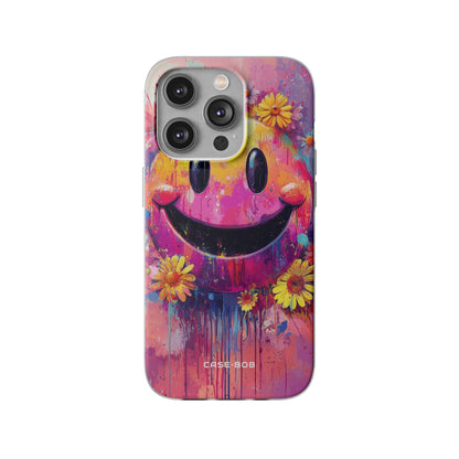 Smiley Bloom iPhone 14 Pro Case - Soft
