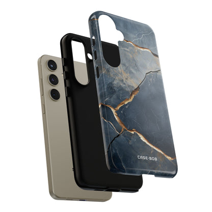 Jagged Vein Navy Samsung S24 Plus Case - Tough