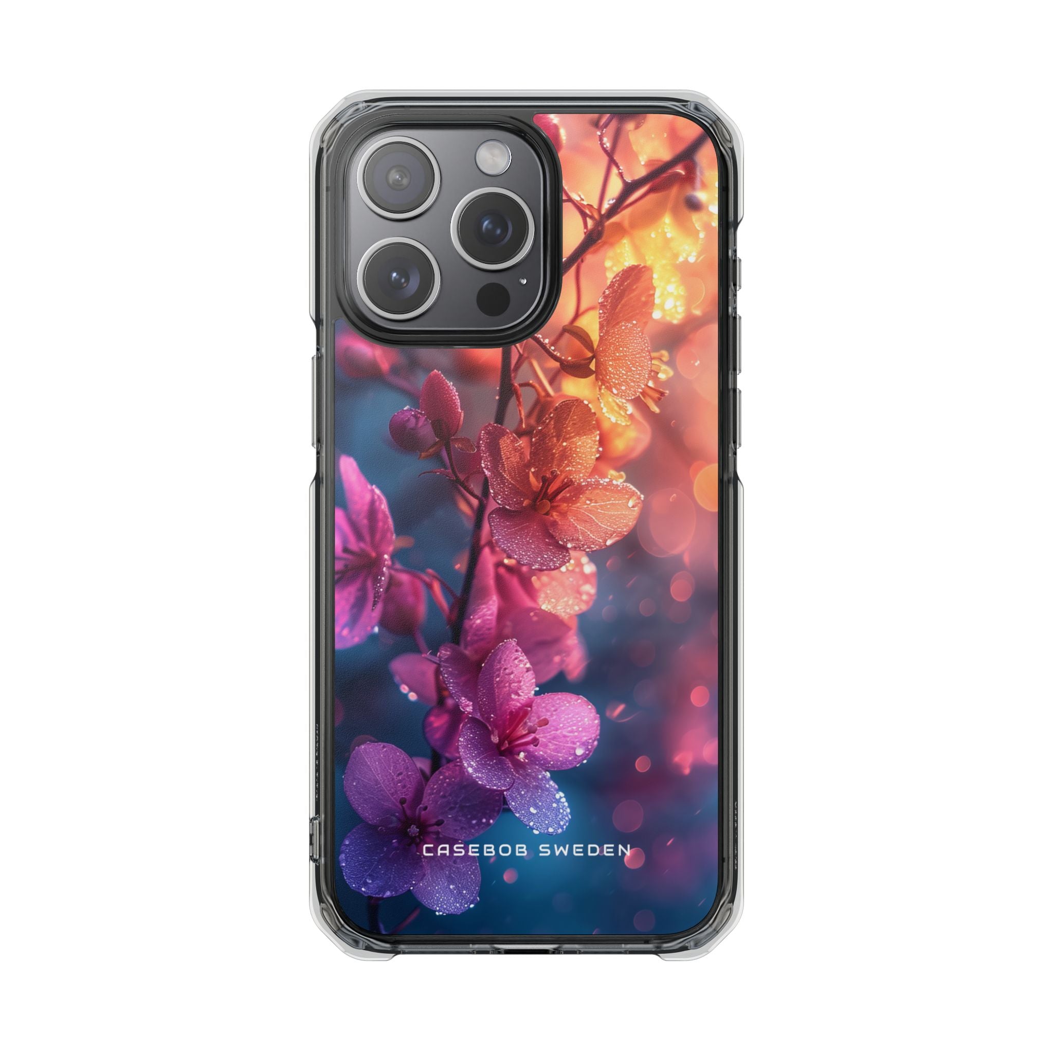 Surreal Flower Harmony iPhone 15 - Clear Impact Phone Case