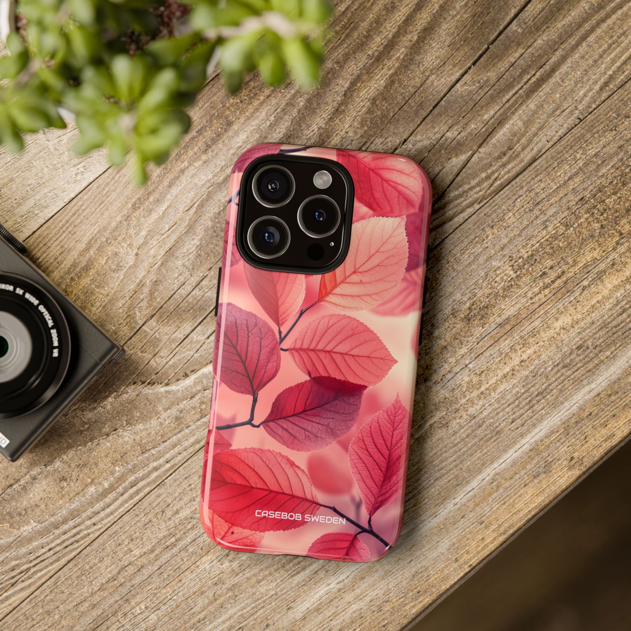 Pink Purple Nature Pattern - Tough iPhone 16 Phone Case