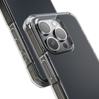 Gun Metal - Clear Impact Case for iPhone