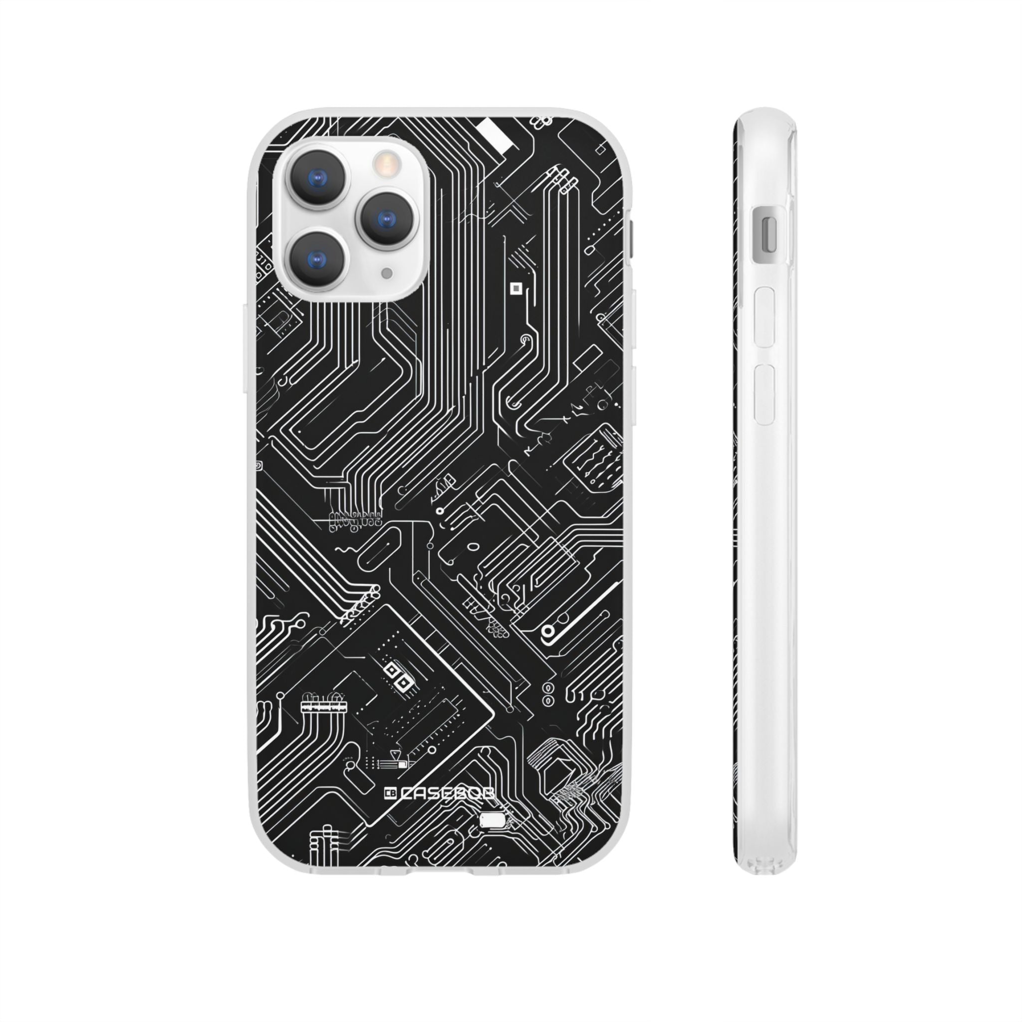 Cyber Circuitry Art | Flexible Phone Case for iPhone