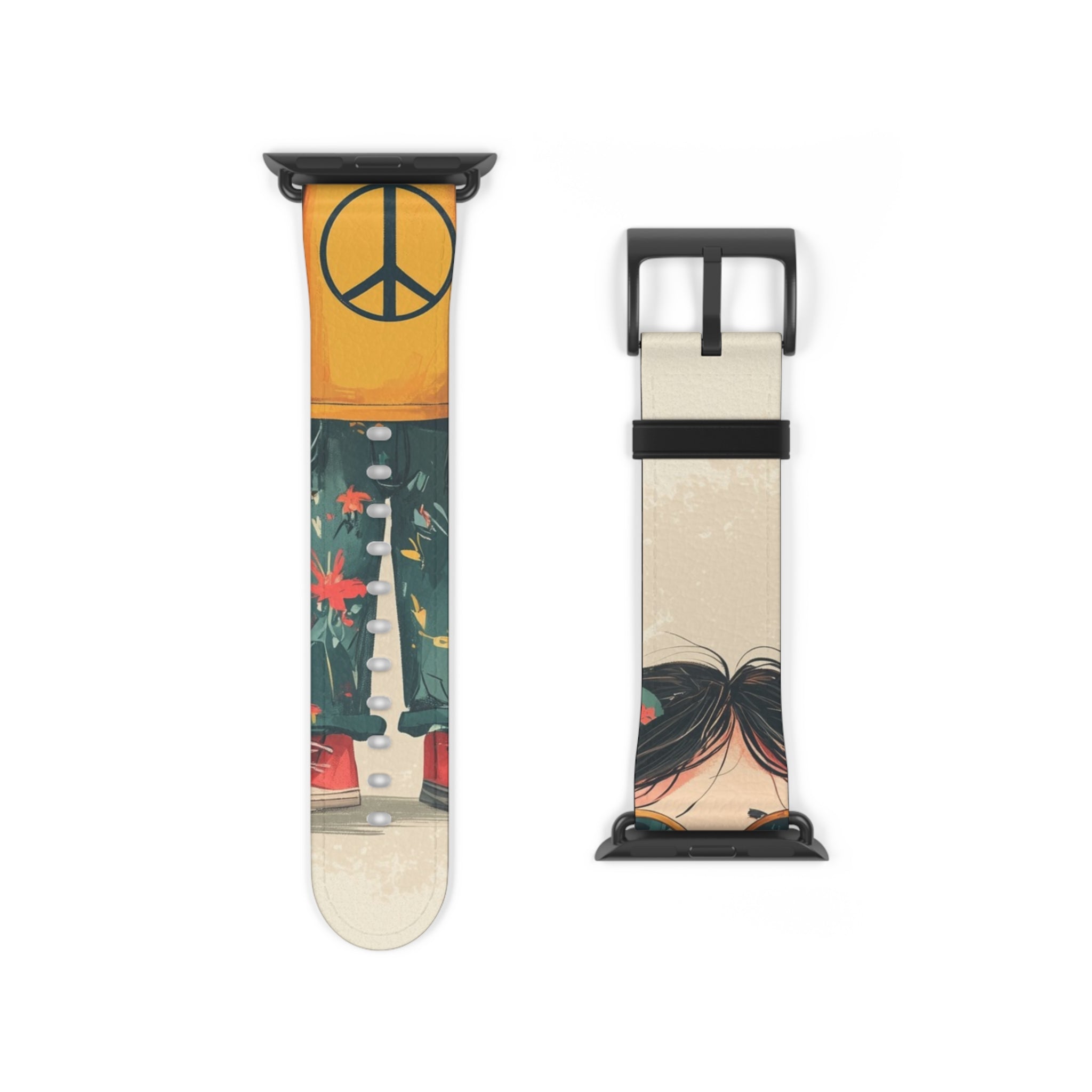 Peace Pigtails - Watch Band
