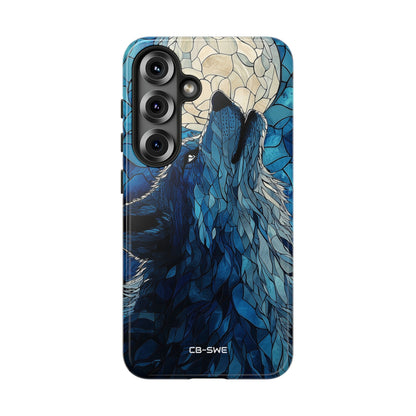 Wolf Howls Moonlight - Samsung Case