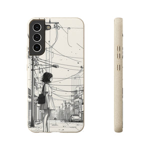 Urban Solitude Sketch | Biodegradable Phone Case