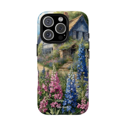 Cottage Surrounded Blossoms - iPhone Case