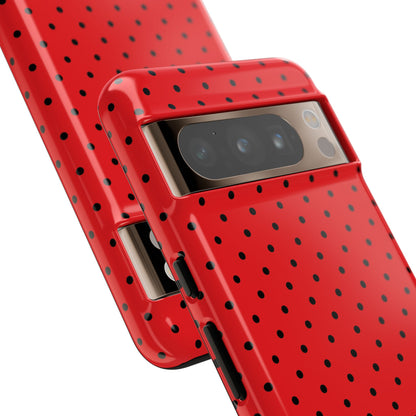 Crimson Dot Matrix Google Pixel 8 Pro Case - Tough