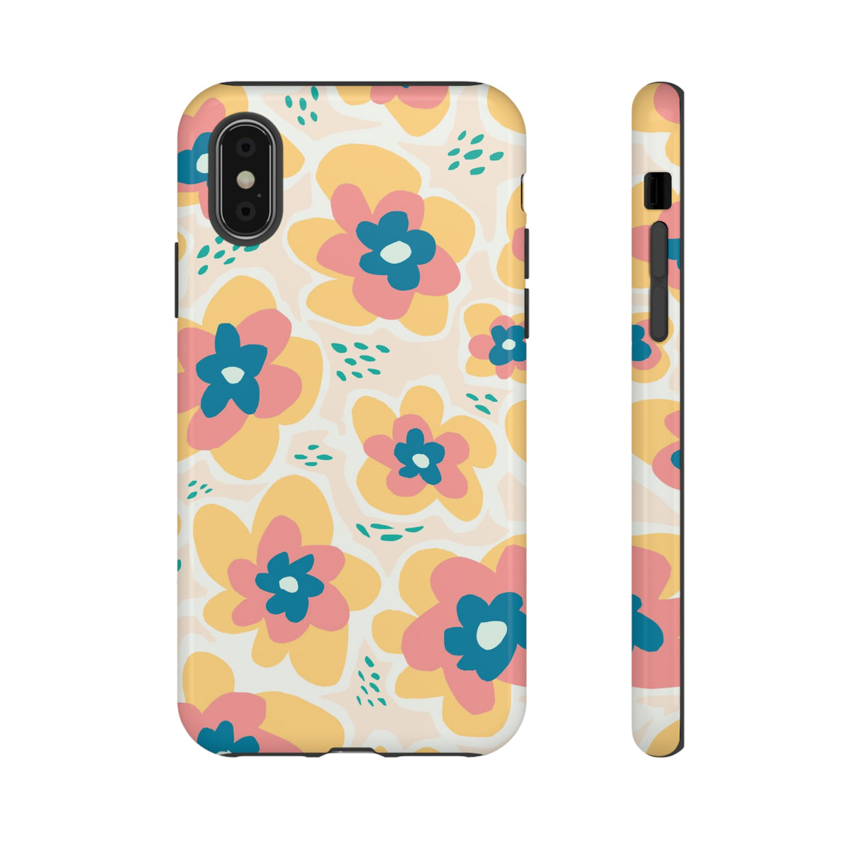 Yellow Happy Flower - Protective Phone Case