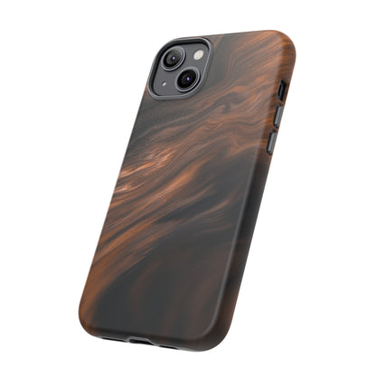 Brown Mist Ink Art iPhone Case (Protective) Phone Case