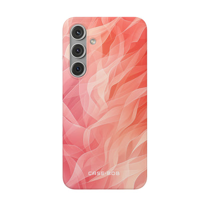 Peach Wave Drift Samsung S24 Plus Case - Soft
