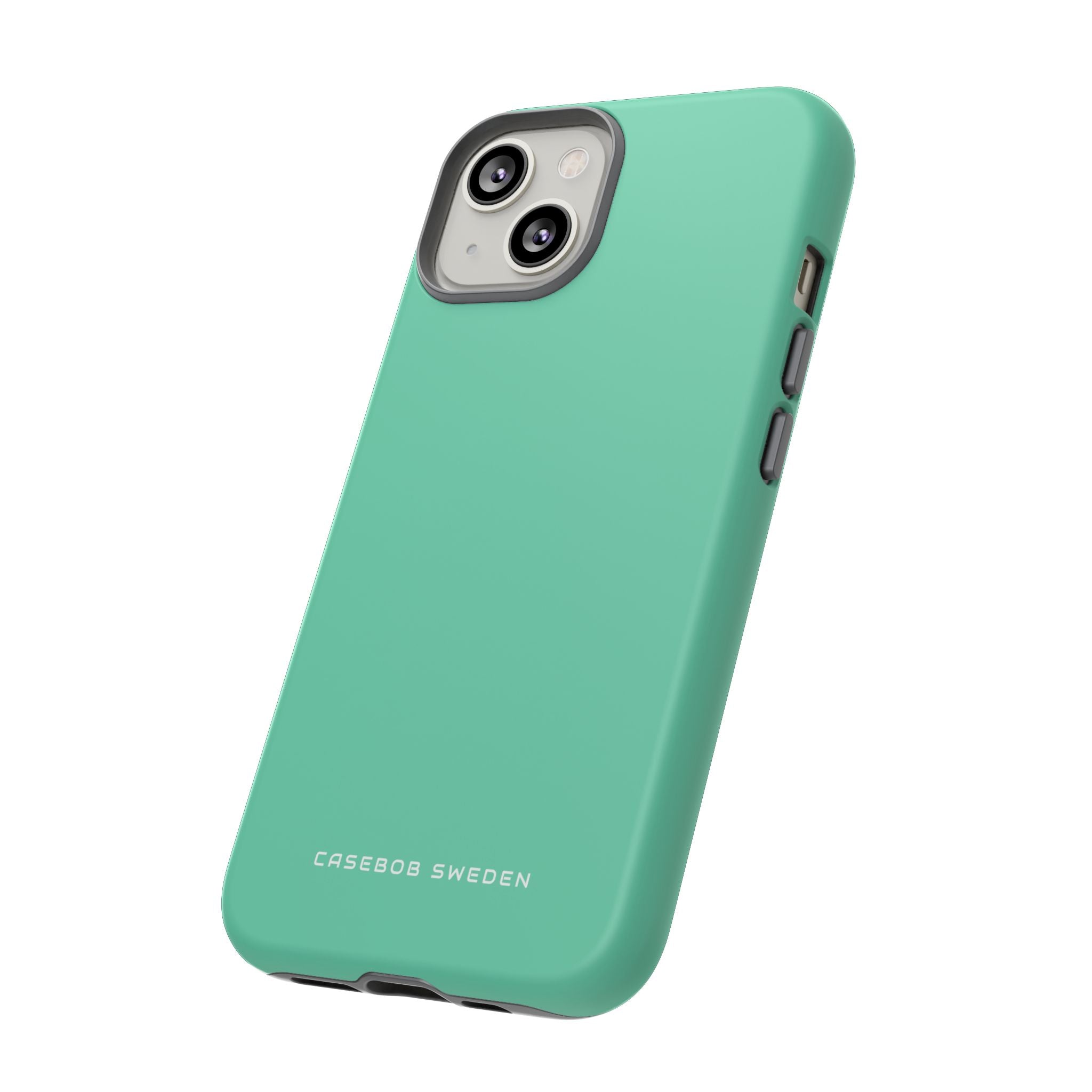 Mittleres Aquamarinblaues iPhone 14 - Robuste Handyhülle