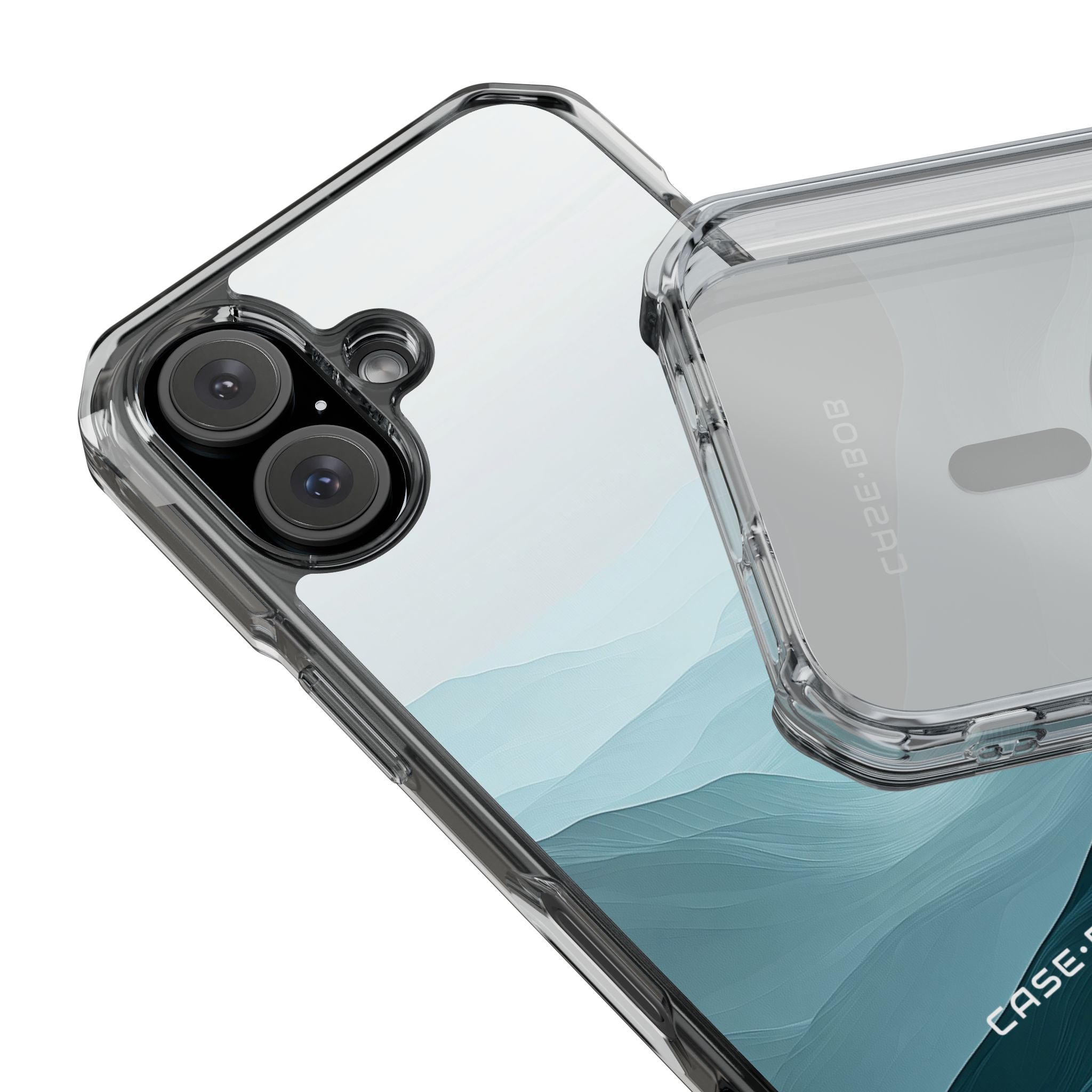 Teal Mist Mountains iPhone 15 Case - Impact