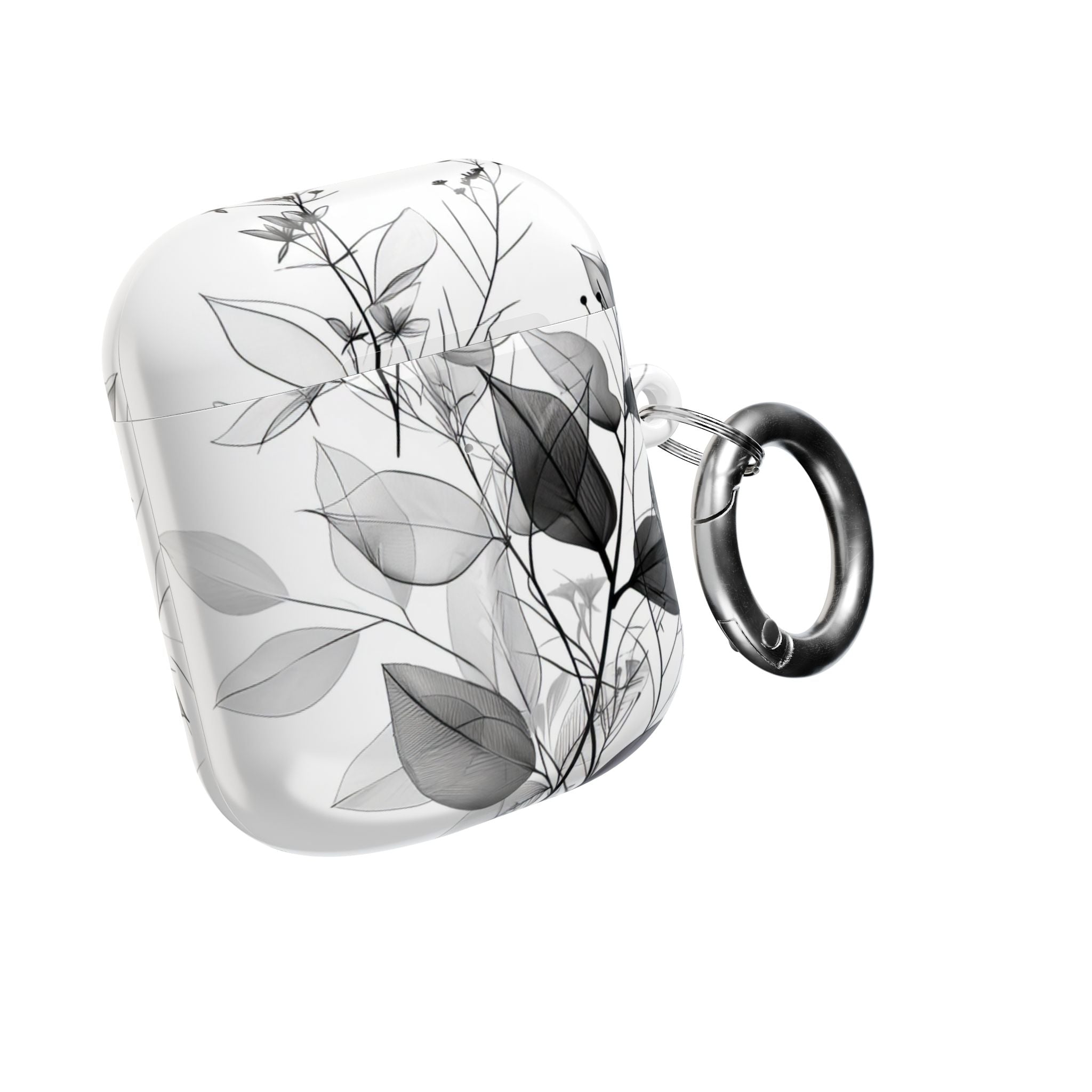 Silver Leaves - AirPods Case