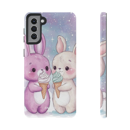 Rabbits Enjoy Ice Cream - Samsung Case