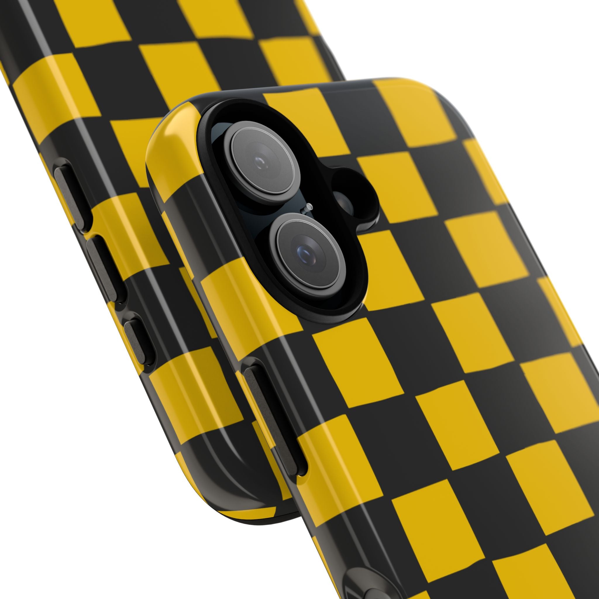 Yellow Squares Dance - iPhone Case