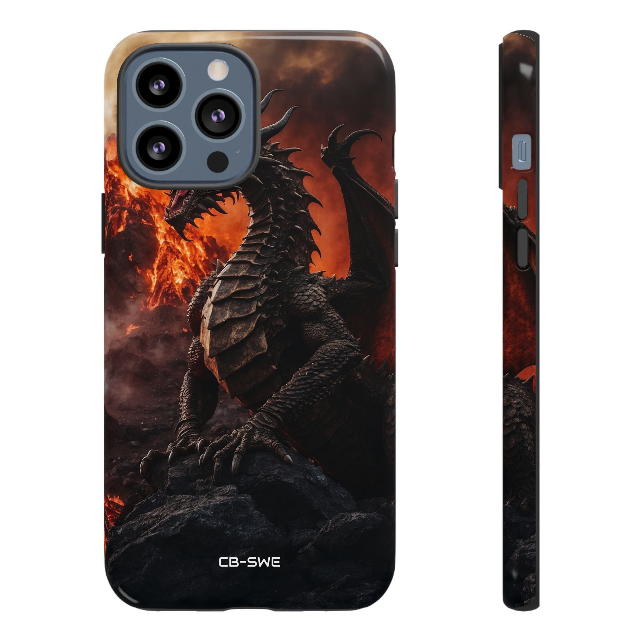 Fiery Dragon Soars - iPhone Case