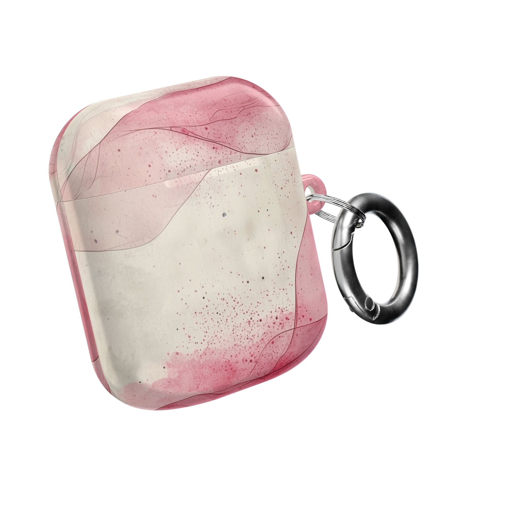 Crimson Ribbon Waves - AirPods Case