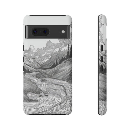 Monochrome Serenity - Phone Case for Google Pixel