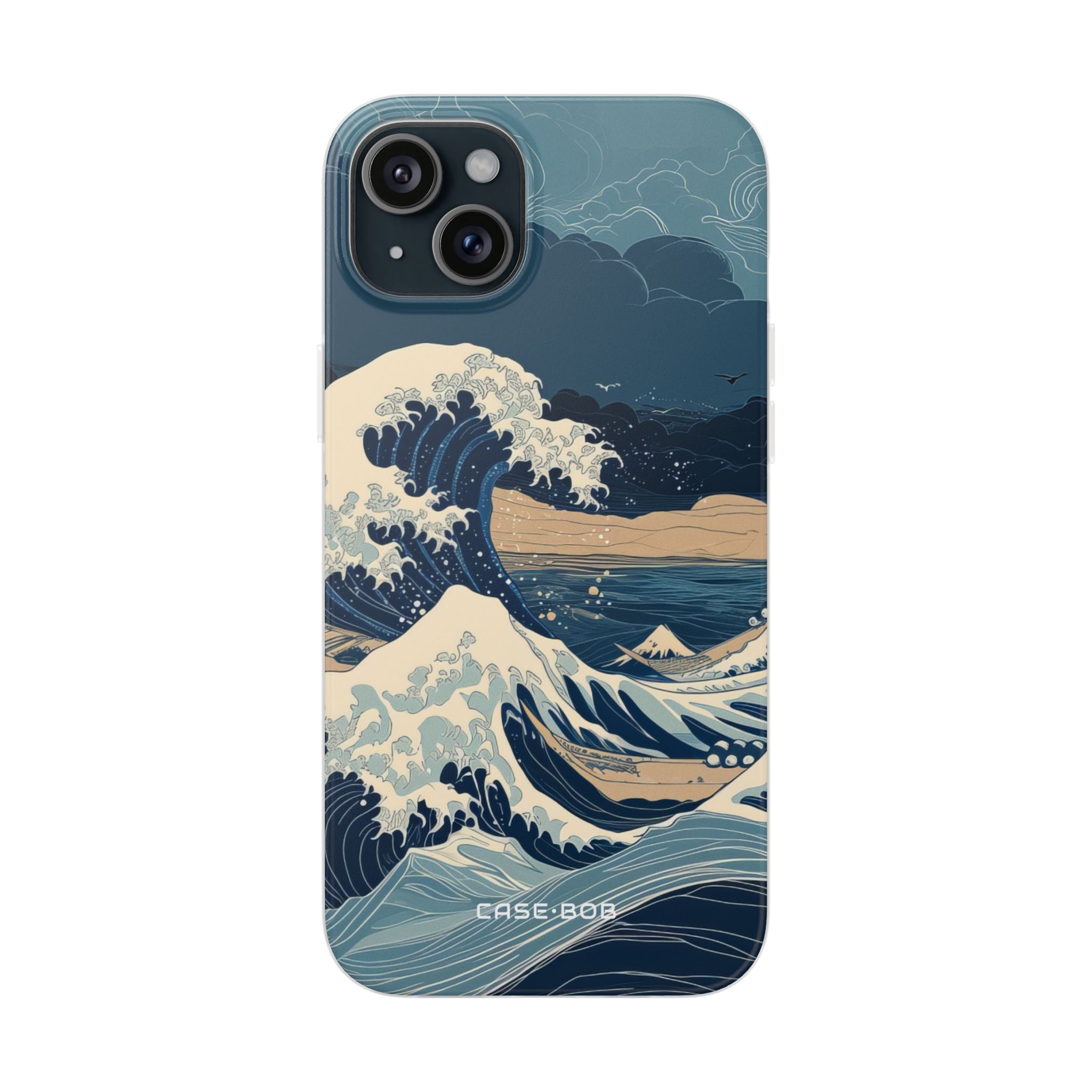 Cresting Blue Wave iPhone 15 Plus Case - Soft