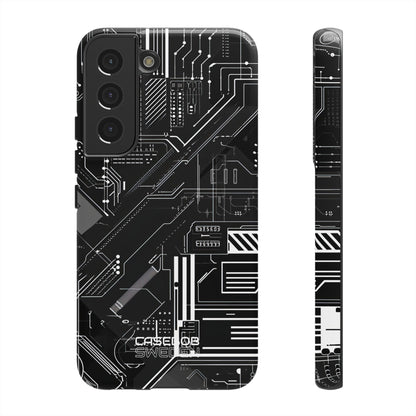 Futuristic Circuit Grid  Samsung S22 - Tough