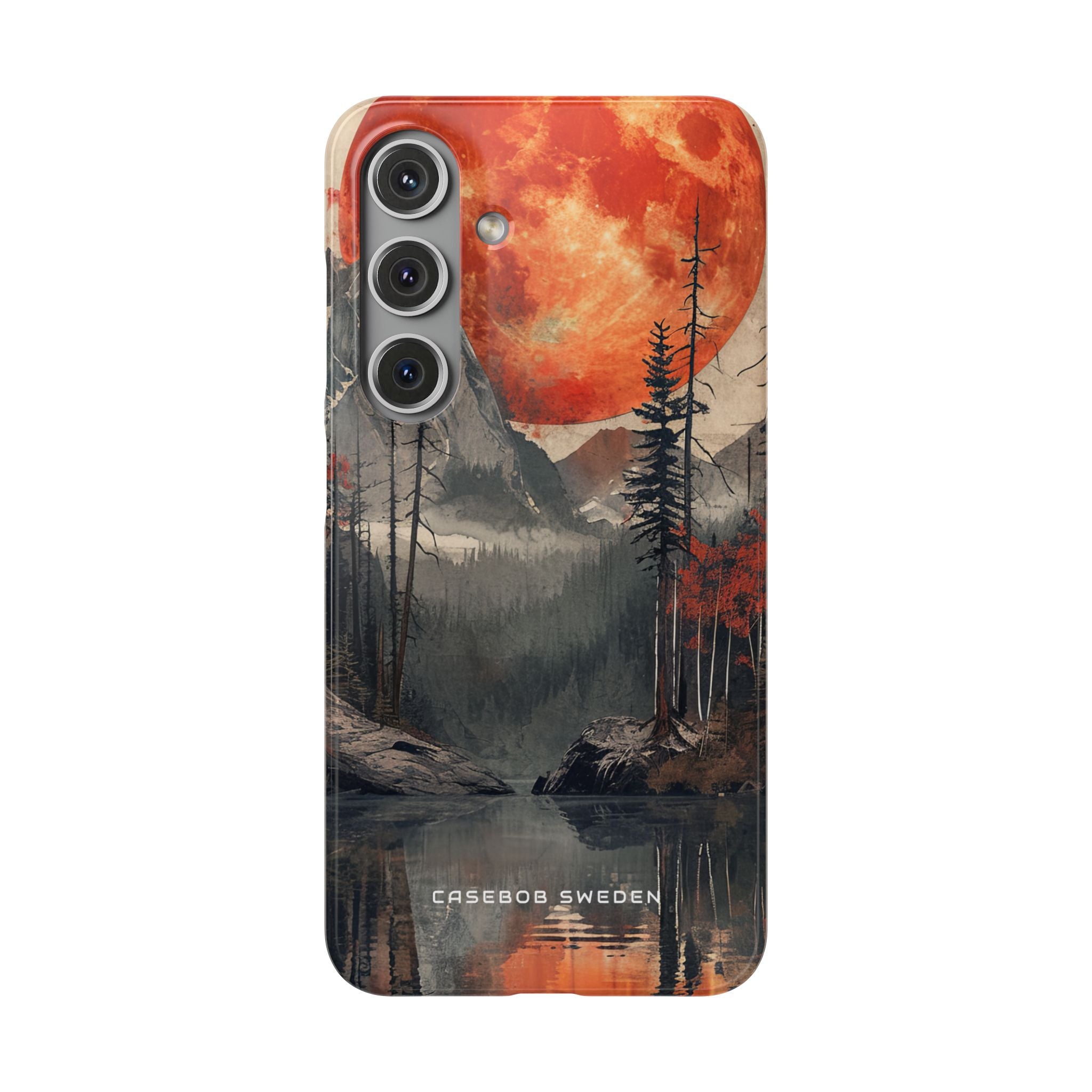 Celestial Glow Over Reflective Landscape Samsung S24 - Slim Phone Case