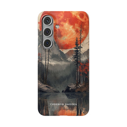 Celestial Glow Over Reflective Landscape Samsung S24 - Slim Phone Case