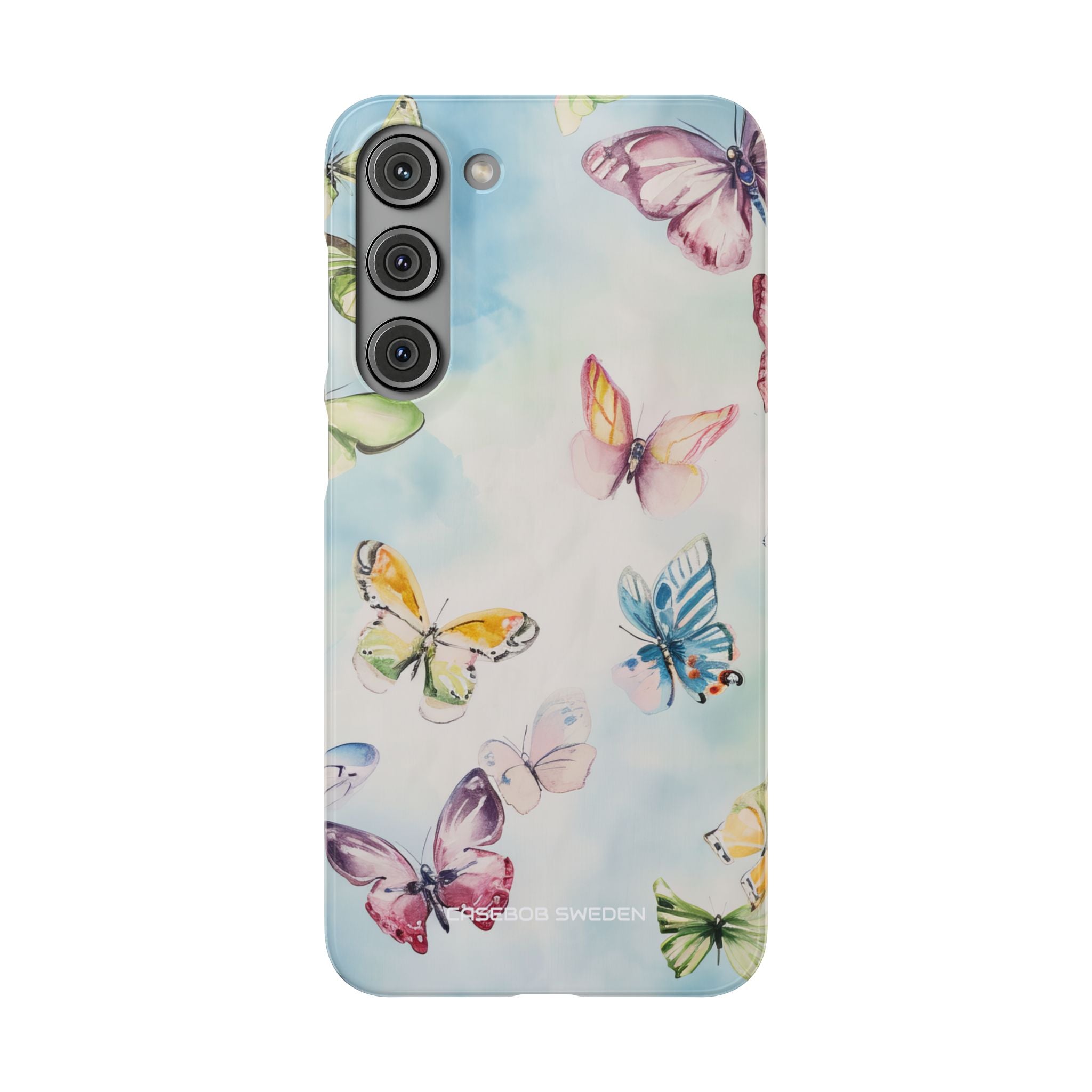 Watercolor Butterfly Bliss - Slim Samsung S23 Phone Case