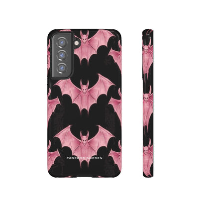 Gothic Pink Bats Aflame  Samsung S21 - Tough Phone Case