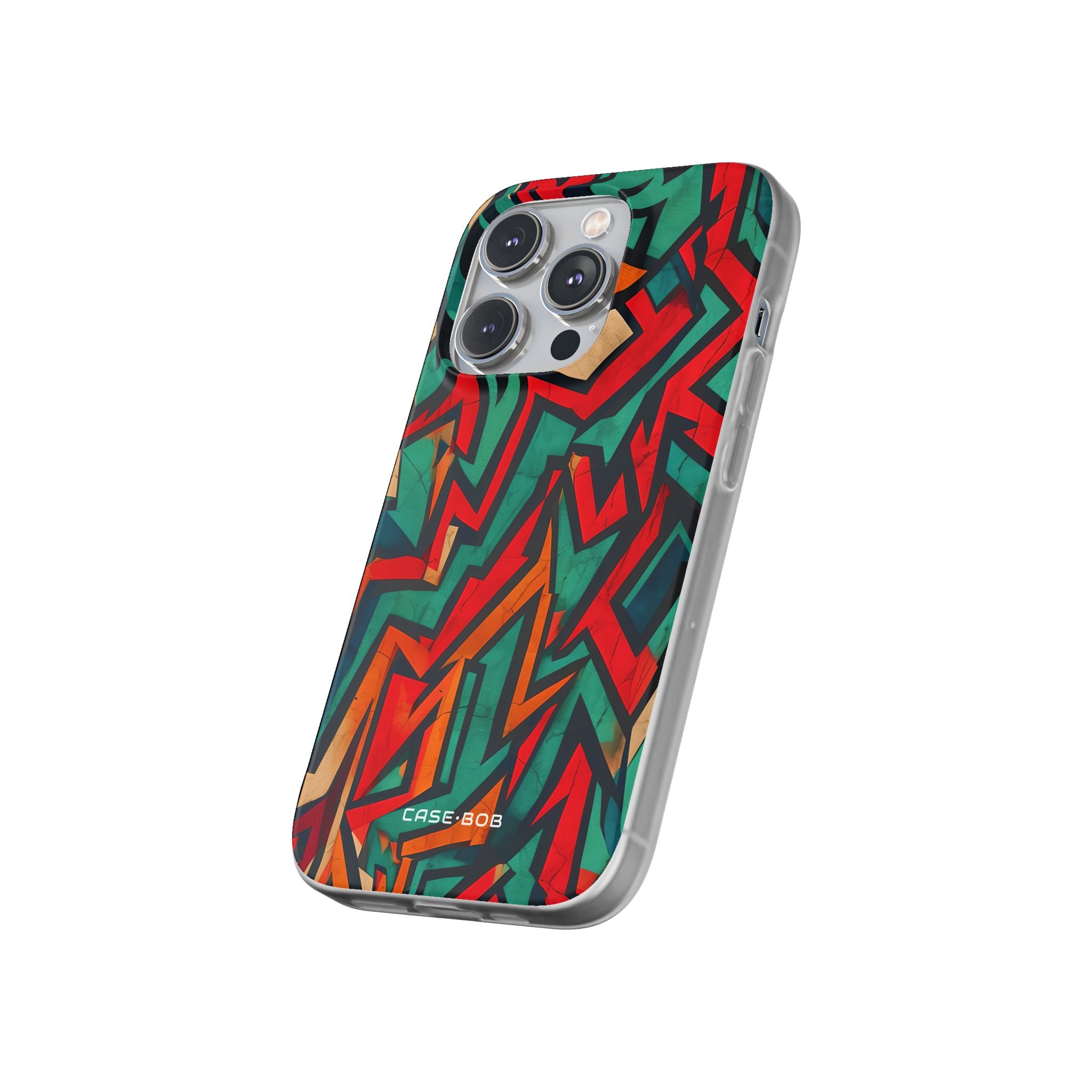 Crimson Zigzag iPhone 14 Pro Case - Soft