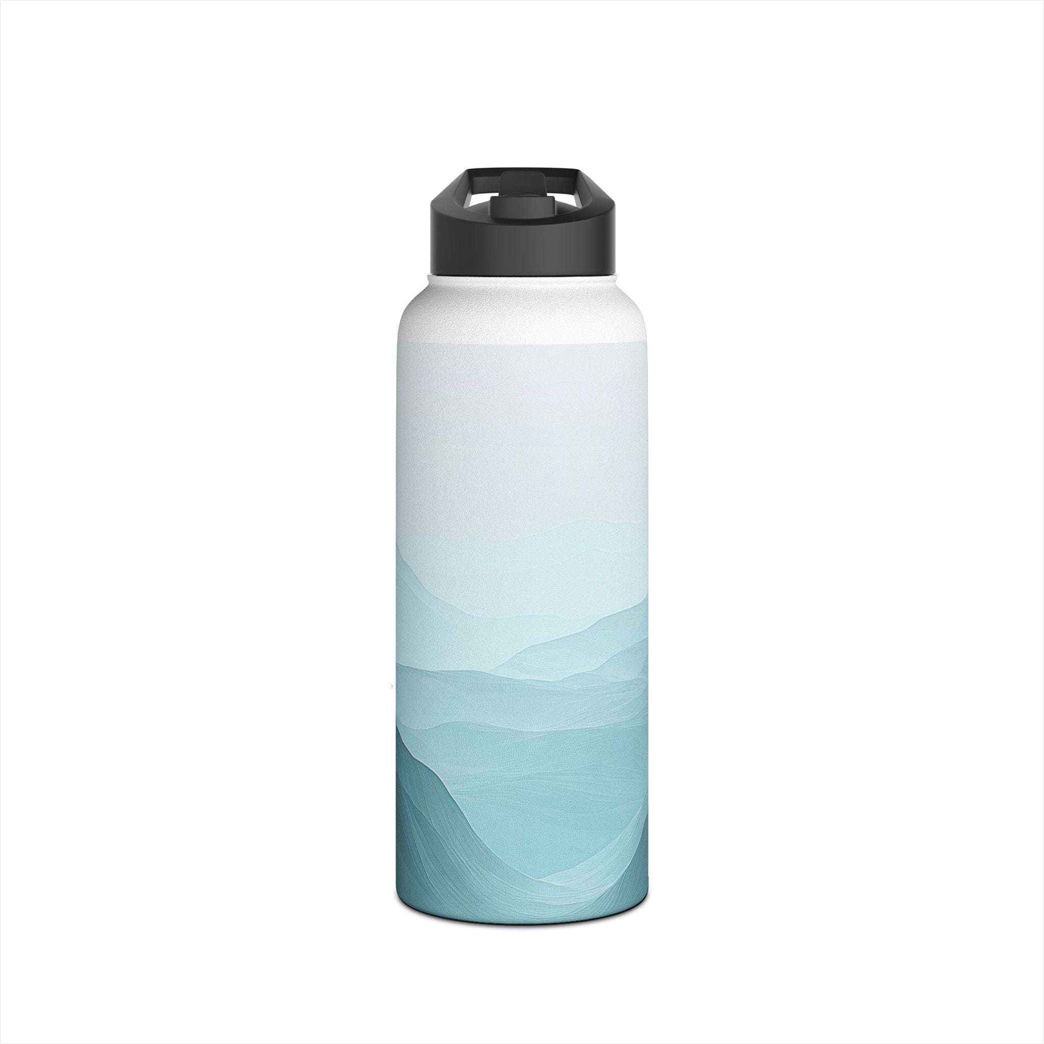 Teal Ridge Layers - Stainless Steel Water Bottle