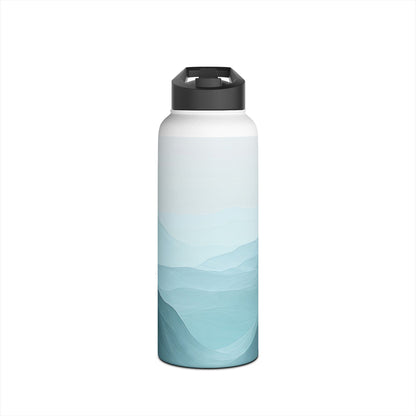 Teal Ridge Layers - Stainless Steel Water Bottle