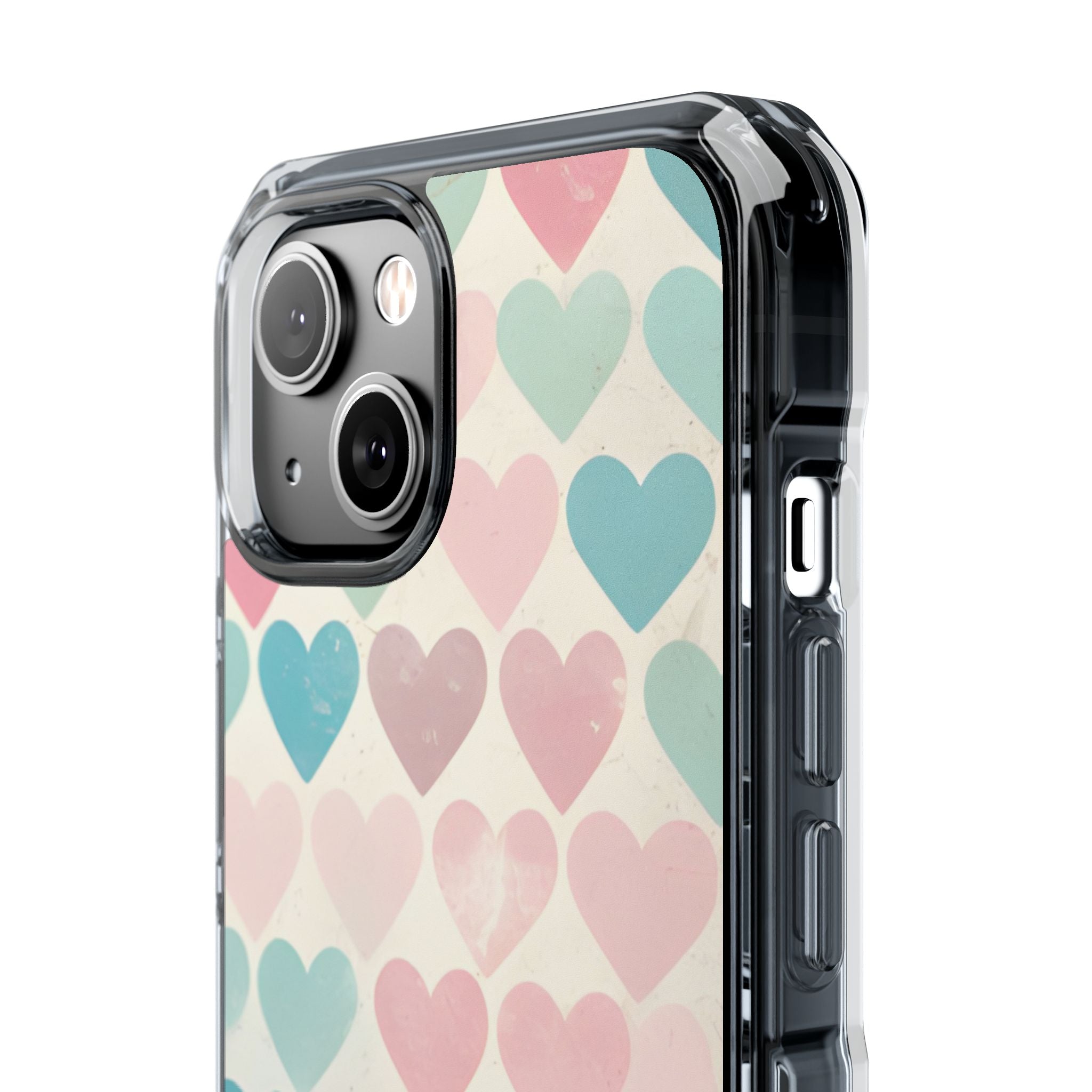 Retro Hearts Symmetry iPhone Case - Impact