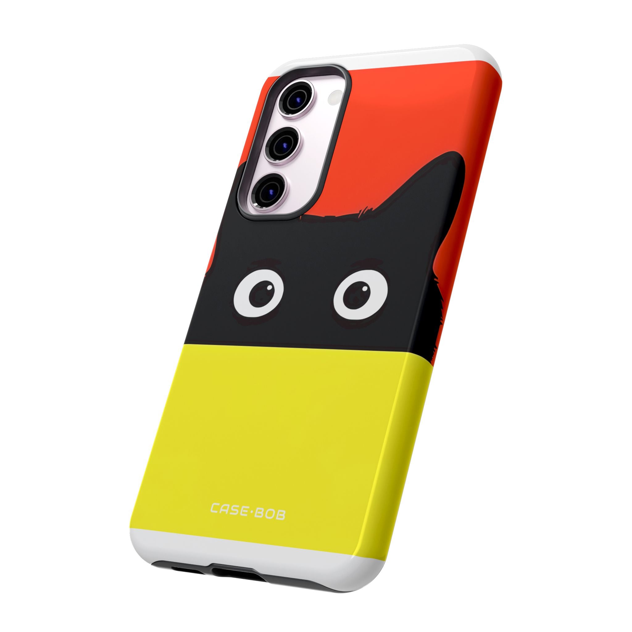 Peekaboo Cat Crimson Samsung S23 Plus Case - Tough