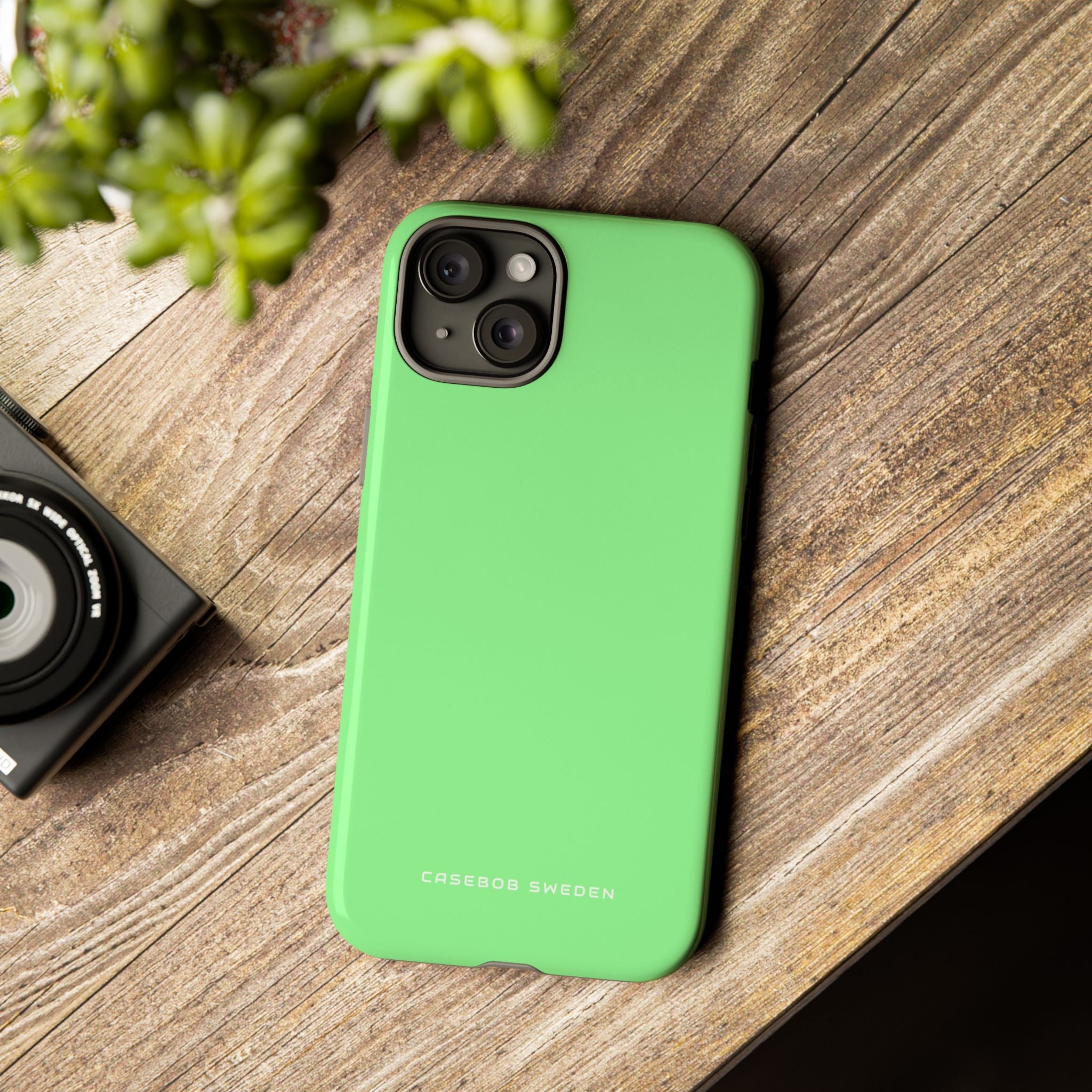 Pale Green iPhone 15 - Tough Phone Case