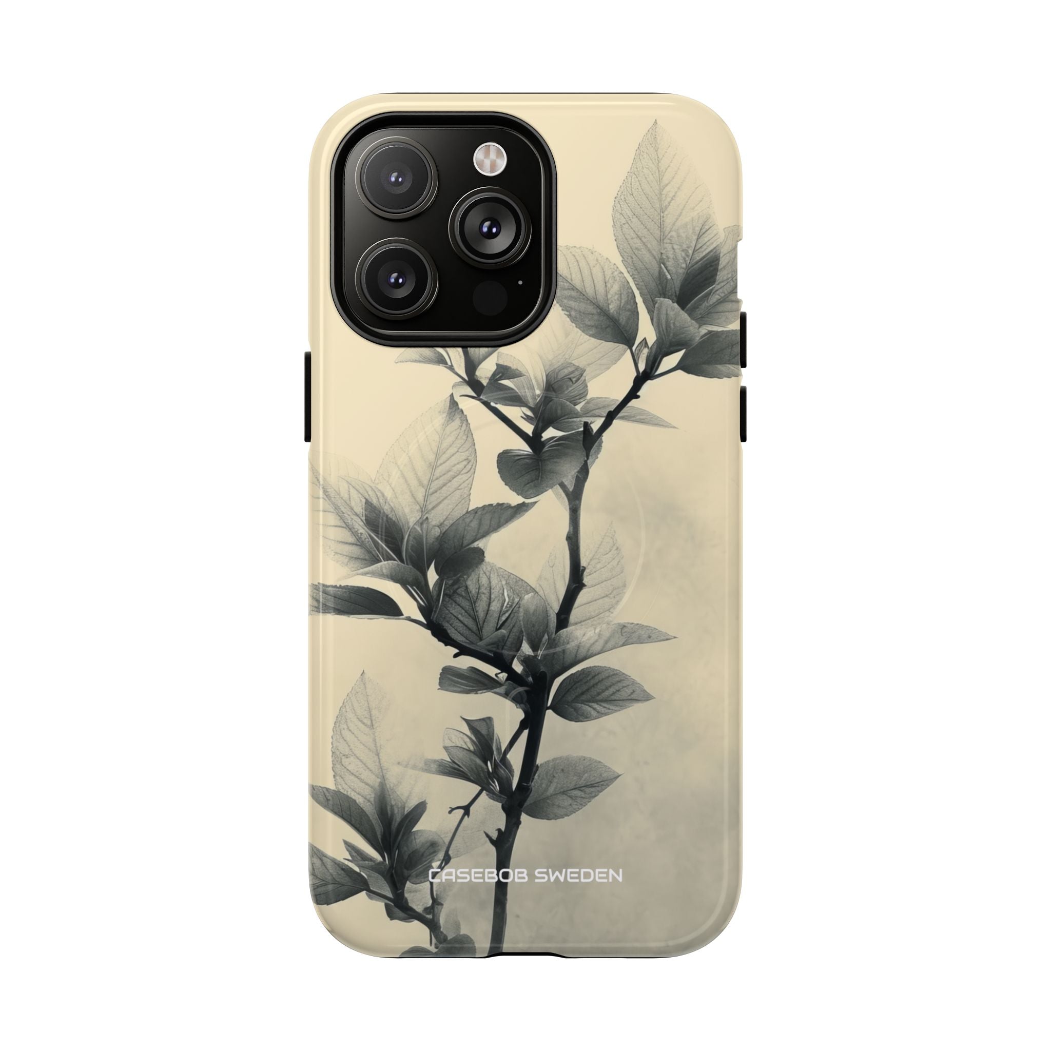 Beige Branch Art - Tough + MagSafe® iPhone 14 Phone Case