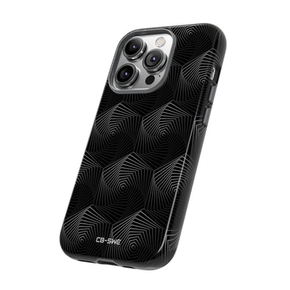 Geometric Spiral Illusion - iPhone Case